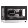 Ouch! Plug diamond Large – 7 x 3.5 cm Noir